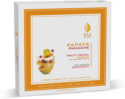 

IHA Papaya Panache Fruit Facial Combo (6-in-1) Mini Kit 97.5 g(Set of 6)