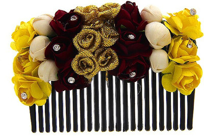 

Anuradha Art Jewellery Brooch Pin Hair Pin(Yellow)