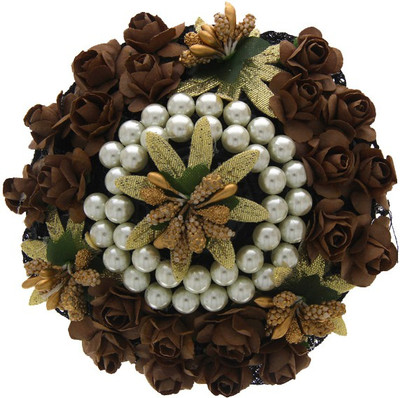 

Anuradha Art Jewellery Brooch Pin Hair Pin(Brown)