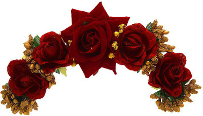 

Anuradha Art Jewellery Brooch Pin Hair Pin(Red)