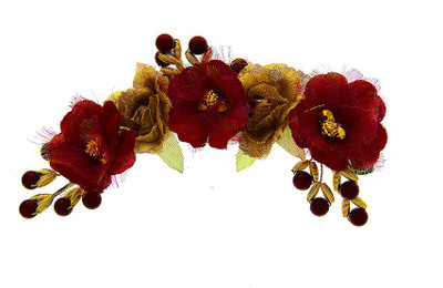 

Anuradha Art Jewellery Brooch Pin Hair Pin(Red)
