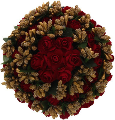 Anuradha Art Jewellery Brooch Pin Hair Pin(Red)