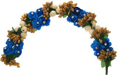 

Anuradha Art Jewellery Brooch Pin Hair Pin(Blue)