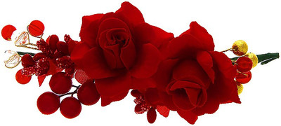 

Anuradha Art Jewellery Brooch Pin Hair Pin(Red)