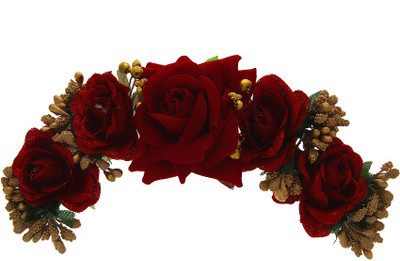 

Anuradha Art Jewellery Brooch Pin Hair Pin(Red)
