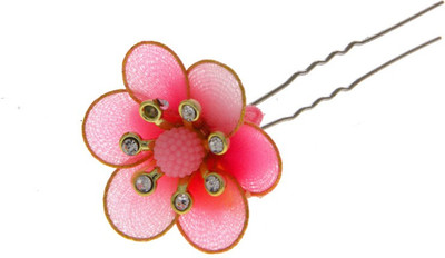 

Anuradha Art Jewellery Brooch Pin Hair Pin(Pink)