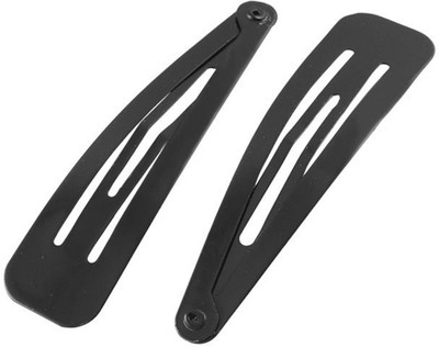 

drp fasion Hair Accessories Black Metal Tic Tac Hair Clips for Women & Girls Tic Tac Clip(Black)