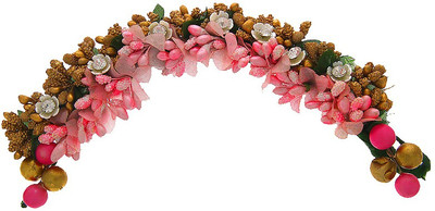 

Anuradha Art Jewellery Brooch Pin Hair Pin(Pink)