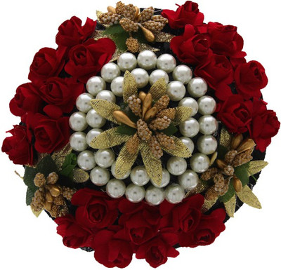 

Anuradha Art Jewellery Brooch Pin Hair Pin(Red)