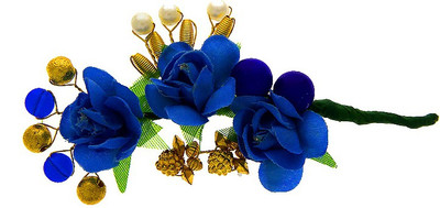 

Anuradha Art Jewellery Brooch Pin Hair Pin(Blue)