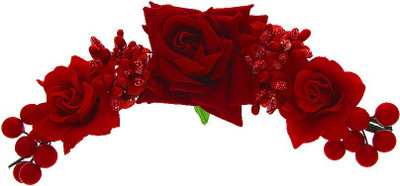 

Anuradha Art Jewellery Brooch Pin Hair Pin(Red)