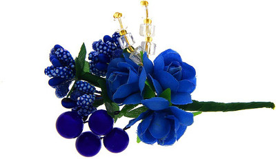 

Anuradha Art Jewellery Brooch Pin Hair Pin(Blue)