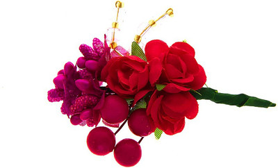 

Anuradha Art Jewellery Brooch Pin Hair Pin(Pink)