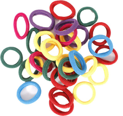 

HONBON Premium Quality Stylish Hair Rubber Bands Hair Bands Elastic Rubber Bands Accessories for Girls/Women , Bright Colors for The Summer-(Pack of 30) Hair Band(Multicolor)