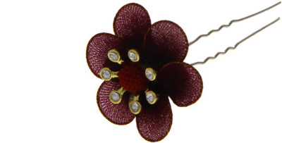 

Anuradha Art Jewellery Brooch Pin Hair Pin(Brown)