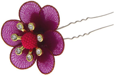 

Anuradha Art Jewellery Brooch Pin Hair Pin(Purple)