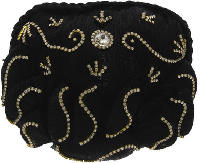 Anuradha Art Jewellery Brooch Pin Hair Pin(Gold)