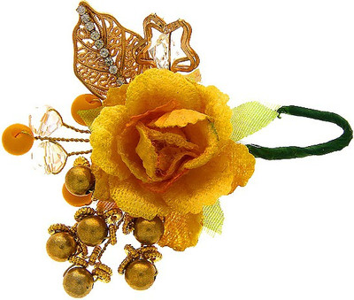 

Anuradha Art Jewellery Brooch Pin Hair Pin(Yellow)