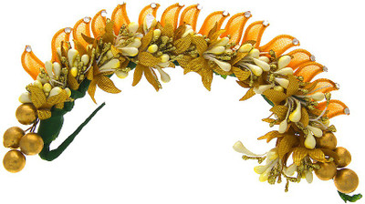 

Anuradha Art Jewellery Brooch Pin Hair Pin(Yellow)