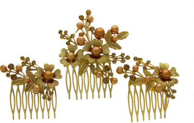 

Anuradha Art Jewellery Brooch Pin Hair Pin(Gold)