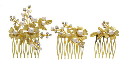 

Anuradha Art Jewellery Brooch Pin Hair Pin(Gold)