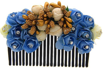 

Anuradha Art Jewellery Brooch Pin Hair Pin(Blue)
