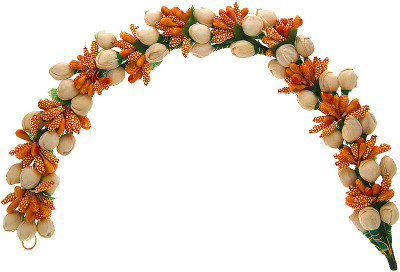 

Anuradha Art Jewellery Brooch Pin Hair Pin(Orange)