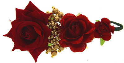 

Anuradha Art Jewellery Brooch Pin Hair Pin(Red)