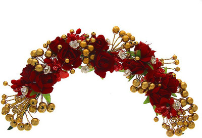 

Anuradha Art Jewellery Brooch Pin Hair Pin(Orange)