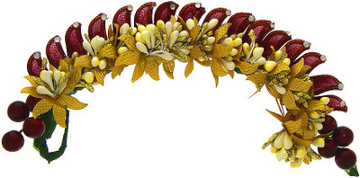 

Anuradha Art Jewellery Brooch Pin Hair Pin(Red)