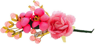 

Anuradha Art Jewellery Brooch Pin Hair Pin(Pink)