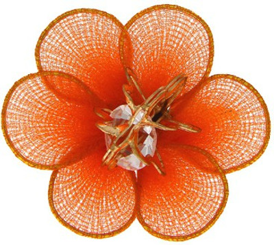 

Anuradha Art Jewellery Brooch Pin Hair Pin(Orange)