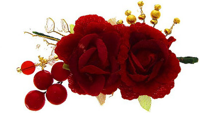 

Anuradha Art Jewellery Brooch Pin Hair Pin(Red)