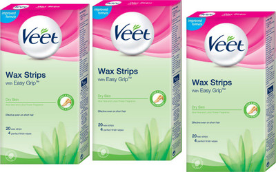 

Veet veeet strips for dry skin Strips(20 g, Set of 3)