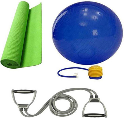 

N.VCOMMUNICATION24X7 HOME GYM KIT ( GYM BALL + DOUBLE TONING TUBE & YOGA MAT (0 - 20 kg) Gym & Fitness Kit