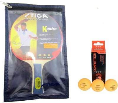 

Stiga Kontra Table Tennis (1 Racquet), (1 Cover), (Competition "3 ball") Table Tennis Kit