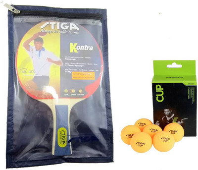 

Stiga Kontra Table Tennis (1 Racquet), (1 Cover), (Cup "6 ball") Table Tennis Kit