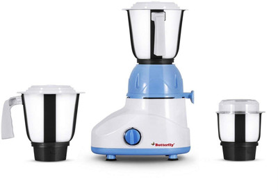 

Butterfly Jeet 500 Juicer Mixer Grinder(White, 3 Jars)