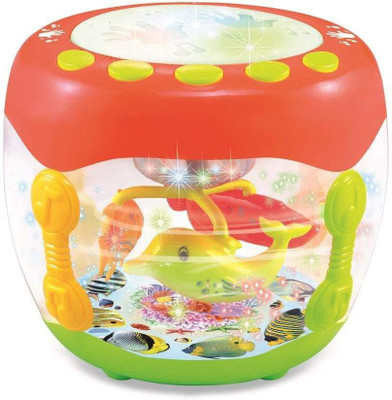 

Gooyo Electronic Touch Drum Set with Music, Flashing Lights & Fish(Red)