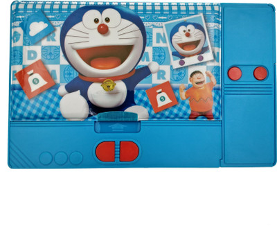 

Qzark Pencil Box cartoon character Art Plastic Pencil Box(Set of 1, Light Blue)
