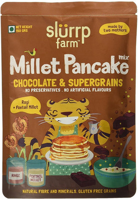 

Slurrp Farm Millet Pancake Mix: Chocolate & Supergrain 150 g