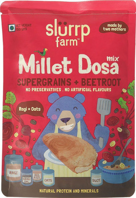 

Slurrp Farm Millet Dosa Mix: Supergrains + Beetroot 150 g