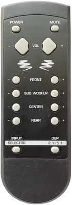 

LipiWorld 2.1 and 5.1 Home Theater System Remote Control Compatible for LG SUB WOOFER Remote Controller(Black)