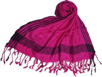 Aaanimation Self Design Cotton Viscose Blend Women Stole