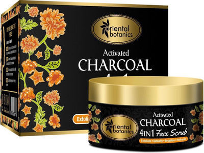 

Oriental Botanics Activated Charcoal 4 IN 1 Face Scrub - Exfoliate, Detoxify, Brighten & Refresh Scrub(100 g)