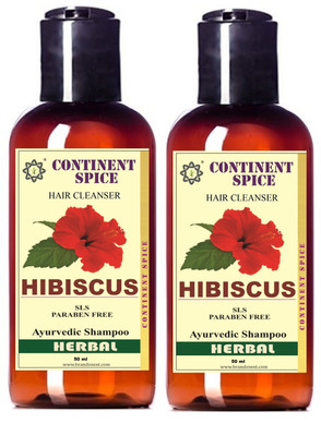

Continent Spice HIBISCUS shampoo, Hair Growth, Smooth & shiny, Deep Conditioning, split ends 50 ml (Pack of 2)(50 ml)