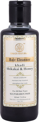 

Khadi Natural AYURVEDIC SHIKAKAI HONEY HAIR CLEANSER SLS & PARABEN FREE(210 ml)