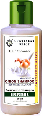 

Continent Spice ONION shampoo, Anti-Bacterial & Anti-Fungal, Hair Follicle nourishment, Voluminous hair 50 ml(50 ml)