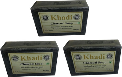 

Khadi Shivalik Charcoal Soap Pack of 3 pcs(375 g, Pack of 3)