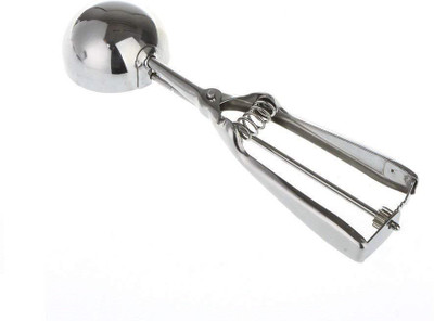 CPEX Easy Handheld Stainless Steel with Trigger Cookie - Melon Scoop Spoon Icecream Scoopers Stainless Steel Ice-cream Spoon(Pack of 1)